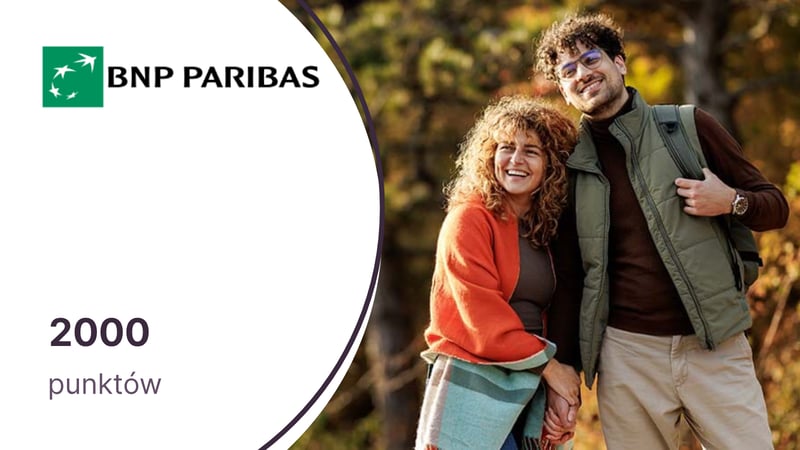 2000 punktów (25 zł) w Bezcennych Chwilach za zarejestrowanie w programie karty BNP Paribas