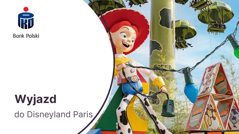 Wyjazd do Disneyland Paris dla 4 osób w konkursie dla klientów banku PKO BP